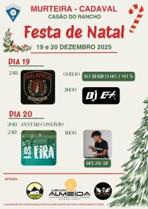 Festa de Natal 19 e 20 Dezembro Casão do Rancho Murteira Cadaval